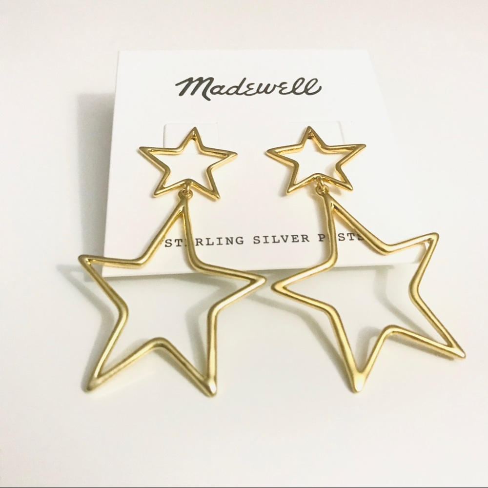Madewell Night Star Statement Earrings NWT LAST - Picture 3 of 7